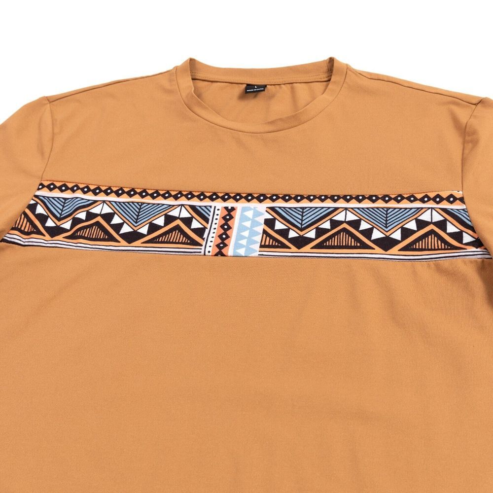 Shein Performance Stretch Mens Aztec Southwestern Graphic T Shirt Size‎ Large - Picture 5 of 8